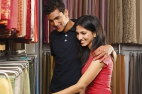 couple shopping for fabric - Vivek Sharma
