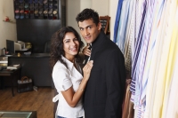couple shopping for men's clothing - Vivek Sharma