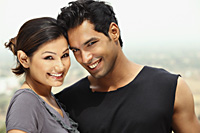 smiling couple, embracing - Vivek Sharma