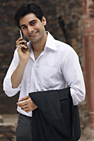 man on mobile phone - Vivek Sharma