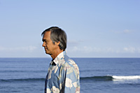 mature man looking out to sea - Yukmin