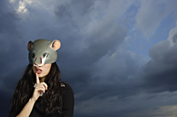 young lady with mouse mask - Yukmin