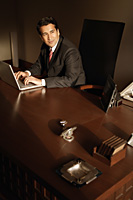 businessman on laptop computer - Alex Mares-Manton