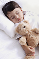baby boy sleeping with teddy bear - Alex Mares-Manton