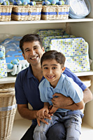 father and son in store - Alex Mares-Manton