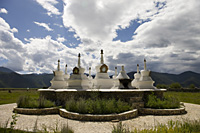 Tibetan stupa in highland, Shangri-la, Yunnan, China - OTHK