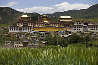 Songzanlin Temple from a distance, Shangri-la, China - OTHK
