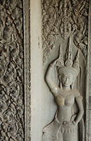carved image of diety at Angkor Wat, Cambodia - Alex Mares-Manton