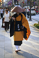 Japan,Honshu,Tokyo,Monk Walking on The Ginza - Travelasia