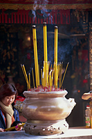 China,Hong Kong,Cheung Chau Island,Incense at Pak Tai Temple - Travelasia
