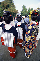 Japan,Tokyo,Geishas at Jidai Matsuri Festival held Annually in November at Sensoji Temple Asakusa - Travelasia