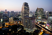 Thailand,Bangkok,Silom Area Skyline - Travelasia