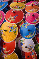 Thailand,Chiang Mai,Umbrella Display at Borsang Village - Travelasia