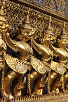 Gold statues at Grand Palace, Bangkok Thailand - Alex Mares-Manton