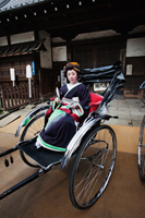 Geisha in Rickshaw, Japan,Tokyo,Asakusa, - Travelasia