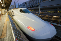 Bullet train (Shinkansen) stopped in station, Japan - Travelasia