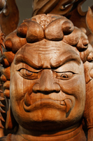 Souvenir Wooden Carving of Guardian Figure. Japan,Miyajima Island, - Travelasia