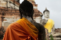 Stone Buddhas at Wat Yai Chaya Mongkol Temple, Thailand - Alex Mares-Manton