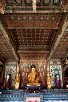 Gyeongju, Bulguksa Temple, Buddha Statue in the Daeungjeon Pavilion, Korea - Travelasia