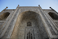 Close up of the front of the Taj Mahal. Agra, India - Alex Mares-Manton