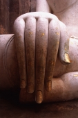 Thailand, Sukothai, Hands and fingers of giant statue of Buddha - John McDermott