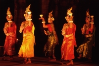 Cambodia, Angkor, Traditional Khmer dance at Preah Khan Temple - John McDermott