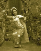 Indonesia, Bali, Balinese dancer in traditional dress - Jack Hollingsworth