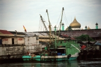 Malaysia, Kuching, boat at port. - Steve Raymer
