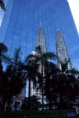 Malaysia, Kuala Lumpur, reflection of Petronas Towers. - Steve Raymer