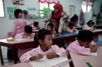 Malaysia, Penang, Georgetown, Students in Islamic School. - Steve Raymer