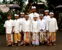 Indonesia, Bali, young boys in traditional costume - Jack Hollingsworth