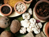 Garlic and assortment of spices. - Jack Hollingsworth