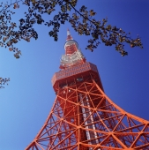 Japan, Tokyo, Tokyo Tower, modelled after the Eiffel Tower - Rex Butcher