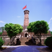 Vietnam, Hanoi, Flag tower of the Army Museum - Gareth Jones