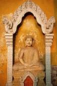 Cambodia, Phnom Penh, Buddha carving at Wat Sarawan - Jill Gocher