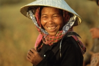 Cambodia, Local woman smiling, portrait - Jill Gocher