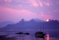 Laos, Sunset on the Mekong River - Jill Gocher