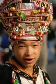 Laos, Boy from northern tribe wearing costume - Jill Gocher