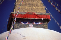 Nepal, Boudhanath Stupa with eyes - Jill Gocher