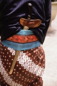 Indonesia, Java, traditional dress with kris/knife - Jill Gocher