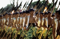 Indonesia, Java, Cirebon, palace guards - Jill Gocher