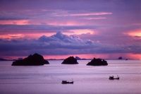 Thailand, Ko Samui, Sunset over Gulf of Thailand. - James Marshall