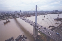 Thailand, Bangkok, Chao Phya River, Rama IX (9) Bridge - James Marshall