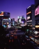 Japan, Tokyo, Shibuya, Shibuya Crossing at dusk - Rex Butcher