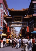 Japan, Yokohama, Chinatown, Gate at entrance - Rex Butcher