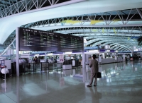 Japan, Osaka, Interior view of departure hall at Osaka International Airport - Rex Butcher