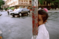 Vietnam, Ho Chi Minh City, girl at Lam Son Square. - Steve Raymer