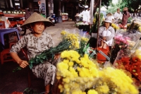 Vietnam, Danang, Flower market. - Steve Raymer