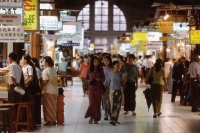 Myanmar (Burma), Yangon (Rangoon), Shoppers strolling in Bogyoke Aung San Market, commonly known as Scott's Market. - Steve Raymer