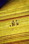 Myanmar (Burma), Yangon (Rangoon), people on the Shwedagon Pagoda - John McDermott